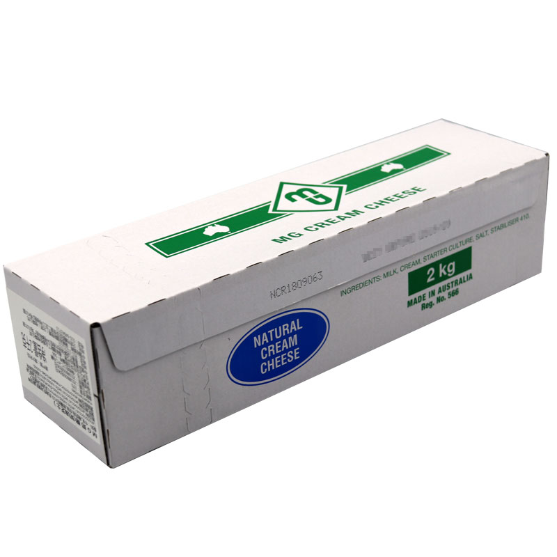 澳大利亚MG奶油奶酪2kg 奶油干酪忌廉芝士奶盖慕斯蛋糕烘焙原材料