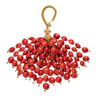 108颗相思红豆汽车钥匙扣原创男女情侣款钥匙挂件天然菩提相思豆