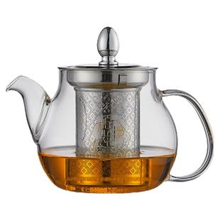 柏漫樱花日式花茶壶纯手工打造耐热高鹏玻璃泡茶壶加厚玻璃茶壶