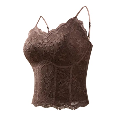 蕉树秋冬保暖蕾丝美背吊带