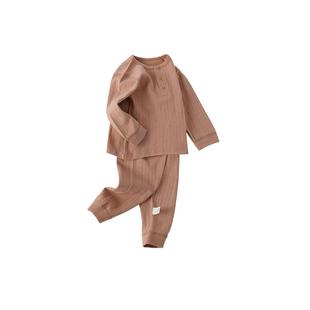 跳跳兔纯棉婴儿分体套装春秋薄款男女宝宝上下衣两件a类内衣套装