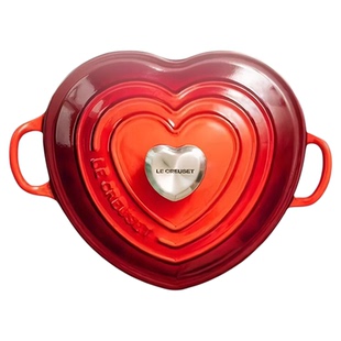 百年酷彩LE CREUSET珐琅锅铸铁锅心形花形锅情人节送礼物法国进口