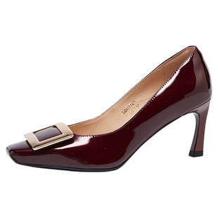 星期六方头细跟性感时尚2026春季新款正装浅口单鞋优雅职业高跟鞋