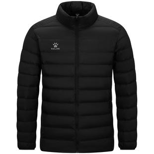 卡尔美轻薄羽绒服男士2025秋冬跑步运动训练内胆立领短款保暖外套