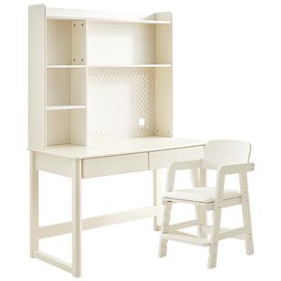 全友家居2025新款写字桌学生家用儿童书桌书柜一体组合学习桌椅