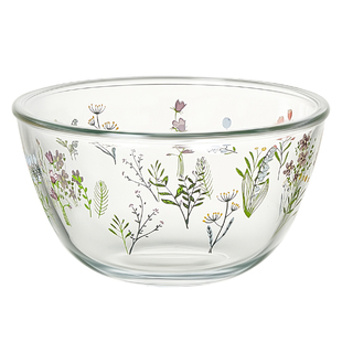 玻璃碗耐高温家用2025新款高颜值水果沙拉碗漂亮碗个人专用酸奶碗