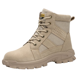 劳保鞋男款士防砸防刺穿钢板钢头高帮电焊耐磨工作工地冬季棉新款