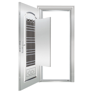 不锈钢门304通风门中门纱网门车库门大门进户门防盗门别墅入户门