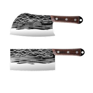 龙泉菜刀家用刀具厨房斩切刀两用刀厨师锻打砍骨刀女士切肉刀锋利