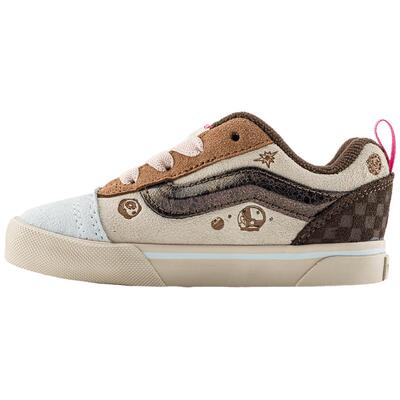 Vans范斯童鞋官方 Vans x SPACE MOLLY联名Knu Skool拼色小童板鞋