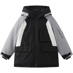 【三防】MQD儿童羽绒服2025冬季新款男童连帽加厚保暖户外风外套