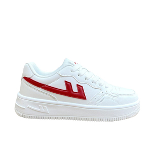 回力男鞋新款超轻皮面运动板鞋休闲鞋白红校鞋2026休闲鞋小白鞋女