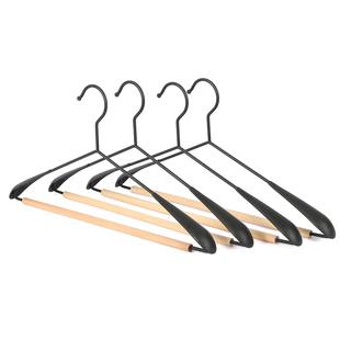 三特金属铁衣架家用挂衣黑色西服防掉宽肩无痕烘干机专用衣服撑子