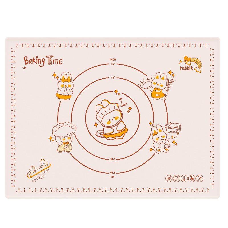 加厚食品级硅胶揉面垫和面垫