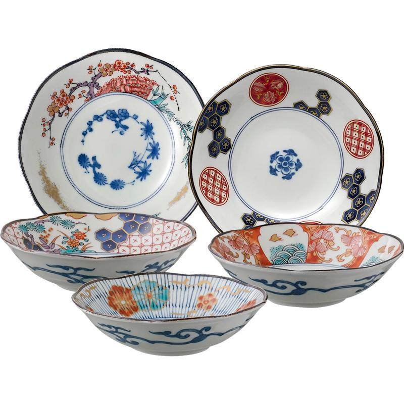 MinoYaki美浓烧花凛手作陶瓷盘子特别好看的高级感古伊万里点心碟