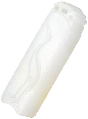 羊脂一品仙鹤山料玉牌
