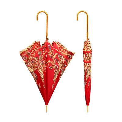 新娘伞中式婚礼出嫁喜伞结婚红色