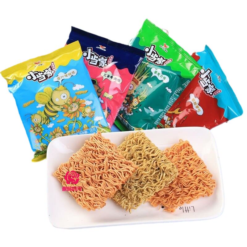 官方推荐干脆面整箱香辣蟹香葱香酥虾条味小当家掌心脆蜜汁猪排老