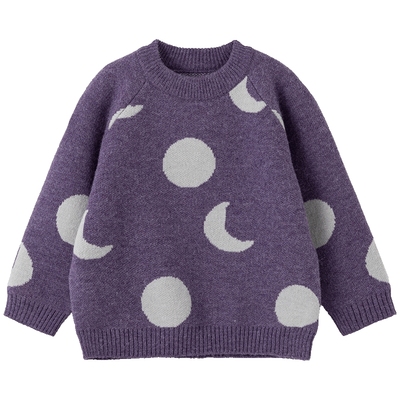 papa冬季儿童抗起球北极绒毛衣