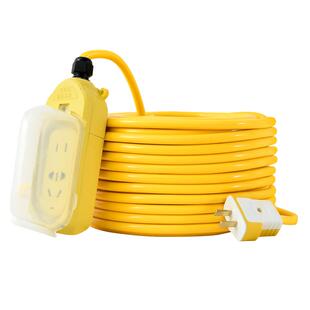 电动车充电延长线拖防雨拖线板10 15 20米电瓶车电源插板带线插排