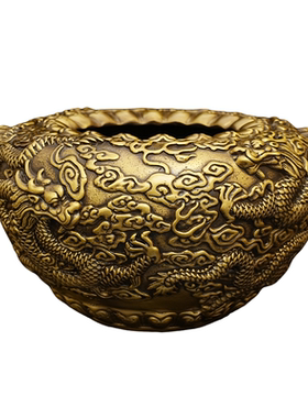 铜龙缸铜盘龙云龙缸龙纹缸