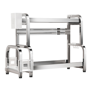 不锈钢置物架厨房多功能调料品收纳架家用灶台调味品盐调味料架子