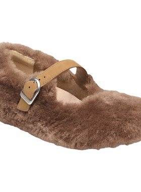 BIRKENSTOCK勃肯羊毛玛丽珍鞋
