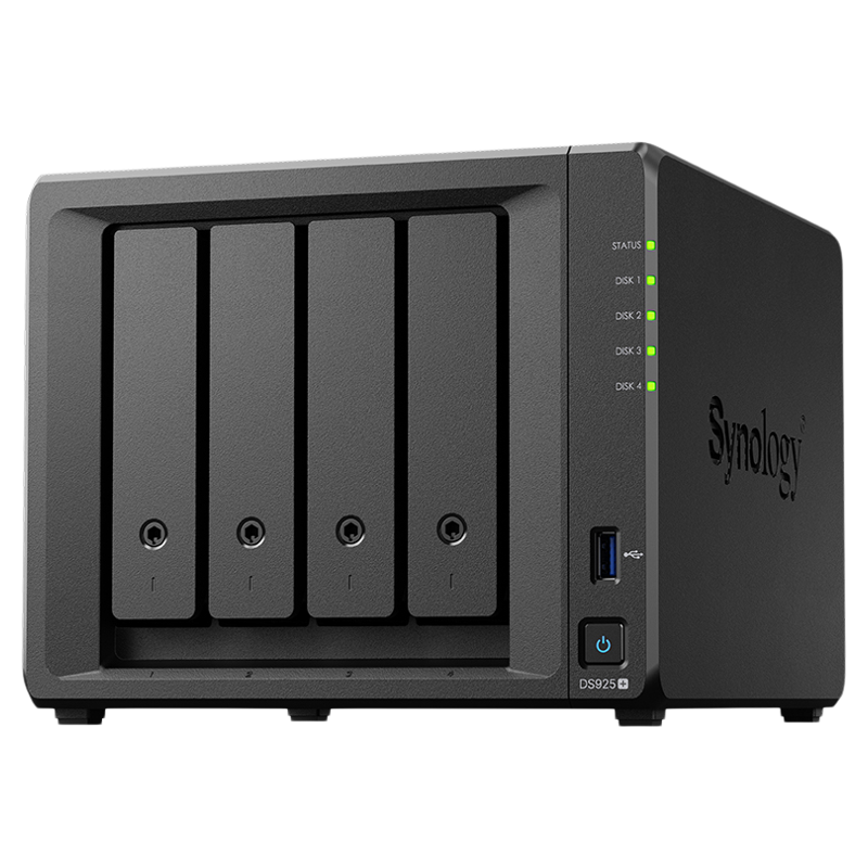 Synology/群晖DS925+DS425+企业级网络存储服务器NAS四盘位私有云可办公局域网文件共享数据备份终身技术
