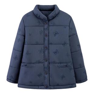 奶奶装秋冬装棉衣外套女中老年妈妈羽绒棉服老年人冬装棉袄老太太