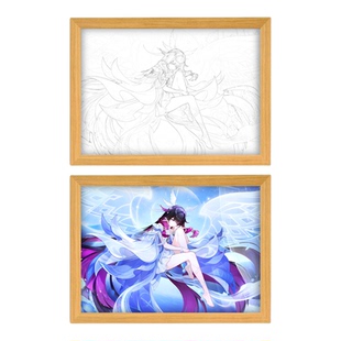 空月之歌艾莉丝雅珂达周边菲林斯菈乌玛七神镜子灯光画小夜灯摆件