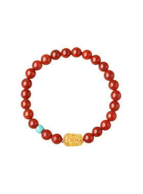 南红玛瑙手串本命年新年礼物