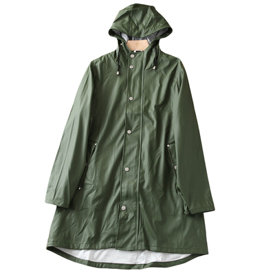 纯色连帽防水防风长款冲锋衣雨衣