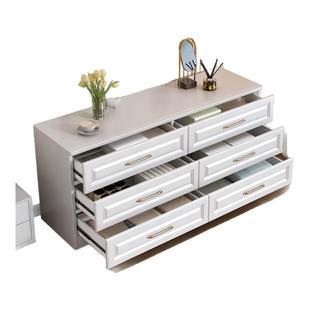 实木斗柜卧室收纳柜斗柜主卧床尾柜沙发旁六斗储物柜简约现代