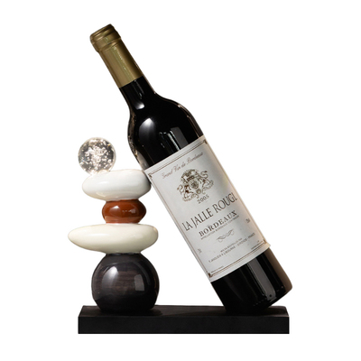 轻奢高档客厅酒柜红酒架摆件