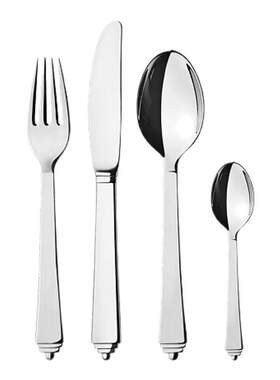 GeorgJensen乔治杰生PYRAMID餐具四件组西餐刀餐叉餐勺