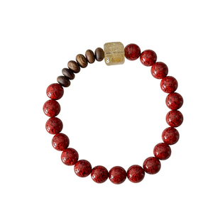 三坛星石【神赐】财富/恬静  真品/带证书奇楠沉香朱砂手串手链