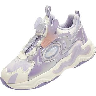 巴拉巴拉童鞋儿童运动鞋女童鞋2025新春秋鞋子老爹鞋旋钮扣跑步鞋