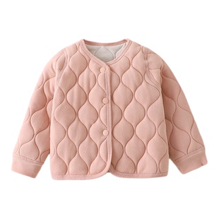 儿童保暖棉服三层夹棉校服内搭神器秋冬男女童学生加厚棉衣