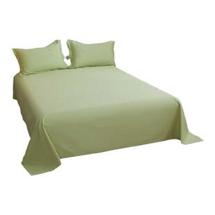 斜纹纯色纯棉全棉床单单件北欧韩日简约风200x230x250被单1.5床品