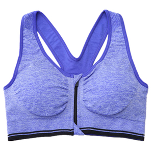 运动文胸前拉链健身跑步专业