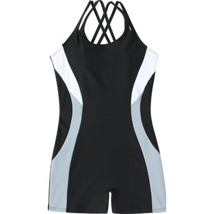 泳衣女款连体平角2025新款竞速游泳馆专用保守显瘦大码泡温泉泳装