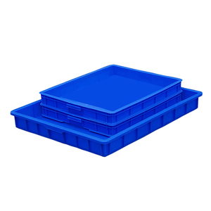 塑料方盘浅盘周转箱托盘塑料盒食品塑料箱储物箱电子盘养虫专用箱