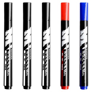 晨光记号笔黑色油性笔防水不掉色单头勾线笔物流快递专用笔速干大头笔粗头大容量加粗红色蓝色工地马克笔批发