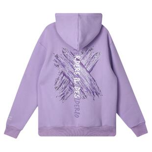 PCMY刷漆连帽卫衣男女情侣休闲宽松加绒加厚套头美式涂鸦帽衫外套