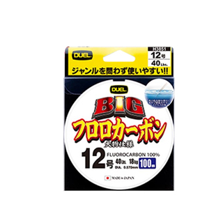 日本DUEL杜尔乐前导鱼线BIG大物碳素线淡水海钓船钓透明子线耐磨