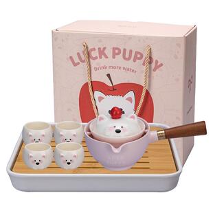 摩登主妇功夫茶具套装女高颜值泡茶壶茶杯送闺蜜乔迁生日新婚礼物