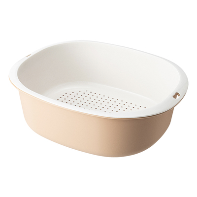 塑料简约双层沥水篮加厚洗菜滤水