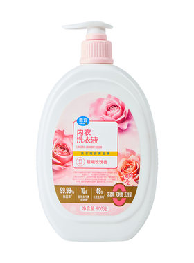 惠宜内衣洗衣液晨曦玫瑰香型800g按压桶装家用除菌去渍沃尔玛代购