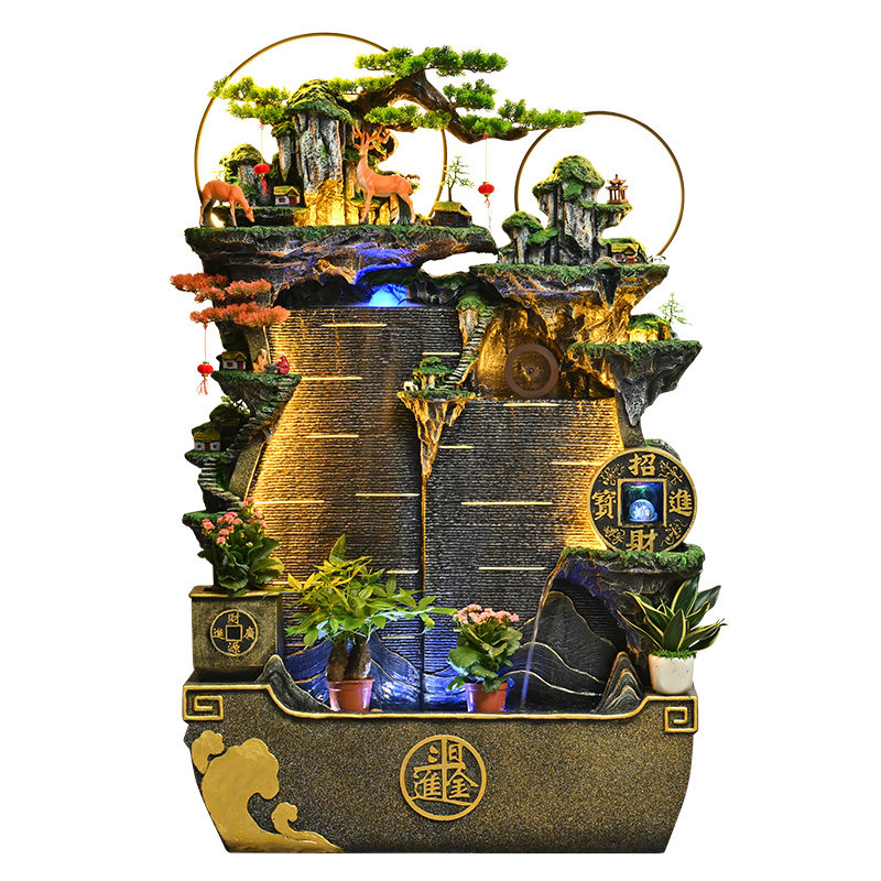 假山水幕墙屏风流水墙喷泉循环水