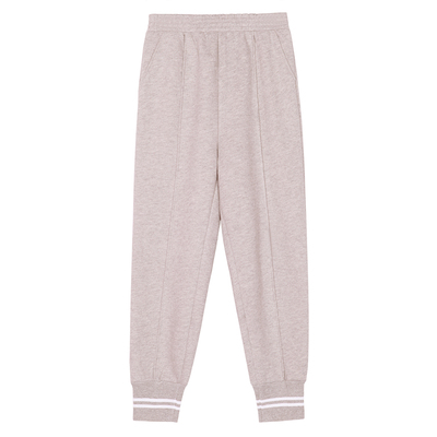 yukiss秋宽松裤子束脚裤直筒裤休闲裤毛呢卫裤加绒加厚运动裤女